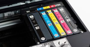 cartouches jet d'encres sur photocopieur